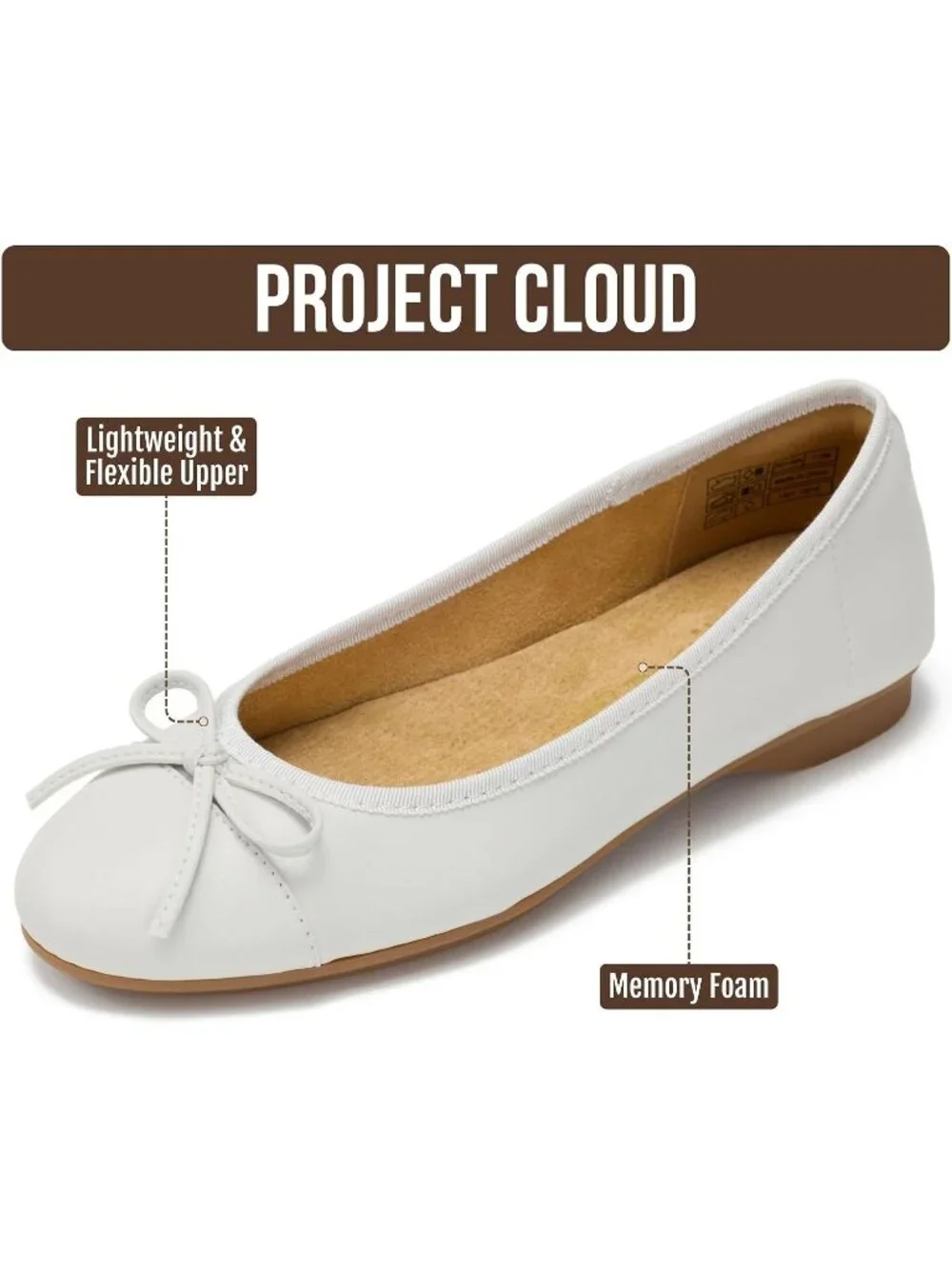 Women's Cool Grey Ashley Insole and Lightweight Non-Slip and Comfortable Shoes